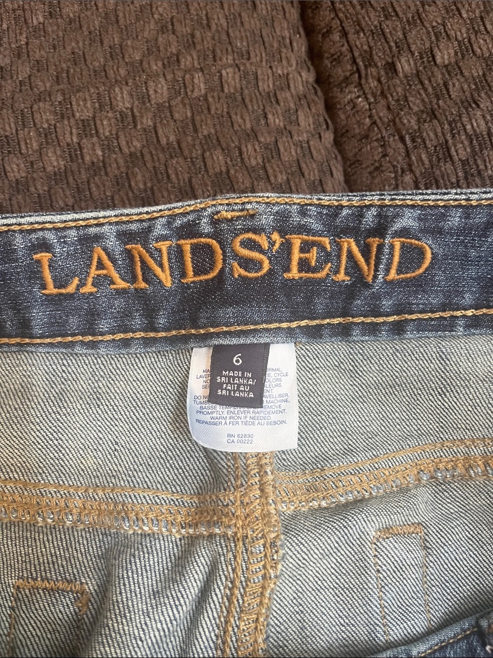 Lands' End Women’s Denim Jeans bootcut size 6